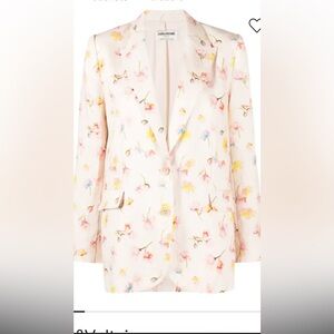 Adding & Voltaire Floral Vegy linen Courtney Blazer
